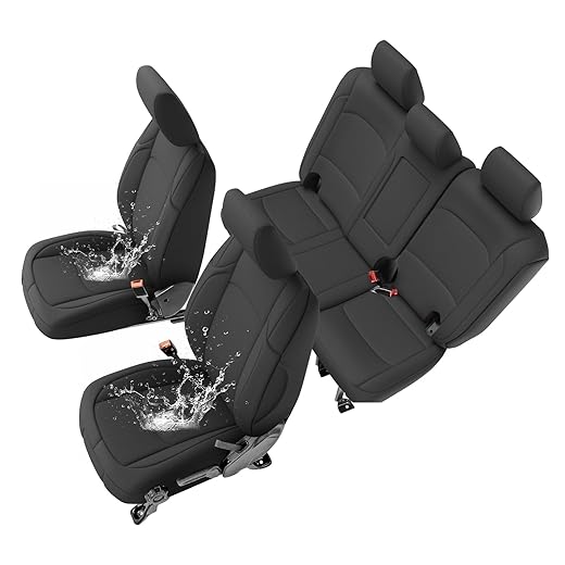 Neoprene Full-Set Seat Covers — Black