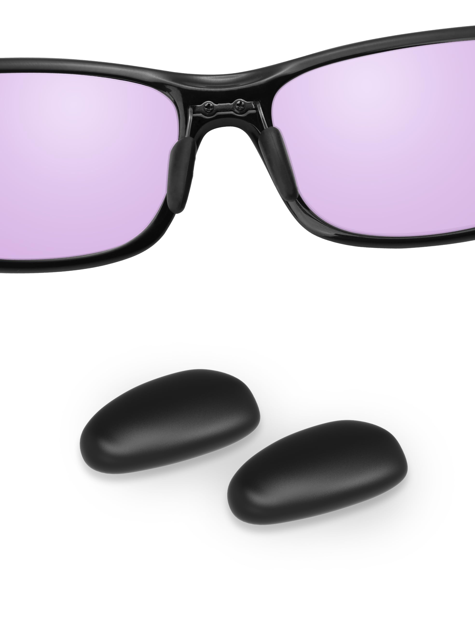 Handwith 1 Pair Soft Silicone Sunglass Nose Pads for Maui Jim Big Wave/Red Sands/Bamboo Forest, Push-in Anti-Slip Comfort Fit Glasses Nose Piece Nose