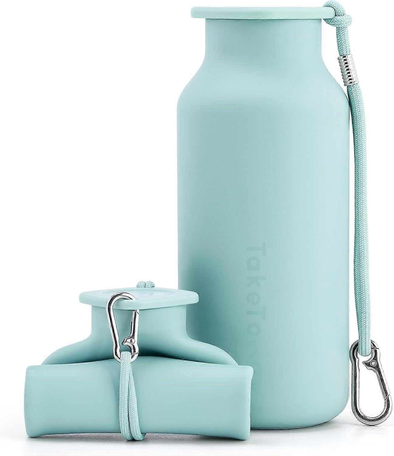 JOYHAPPST 2025 Latest Model Collapsible Water Bottles 20 oz, Leak Proof, BPA Free Foldable