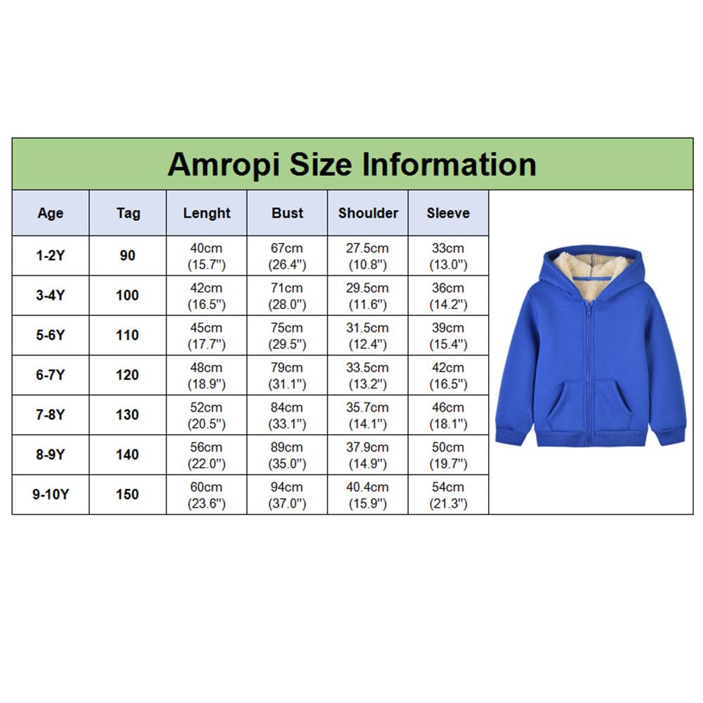 amropi Niños Sudadera de Forro Polar Sweatshirt Invierno Pullover Caliente Sherpa Suéter