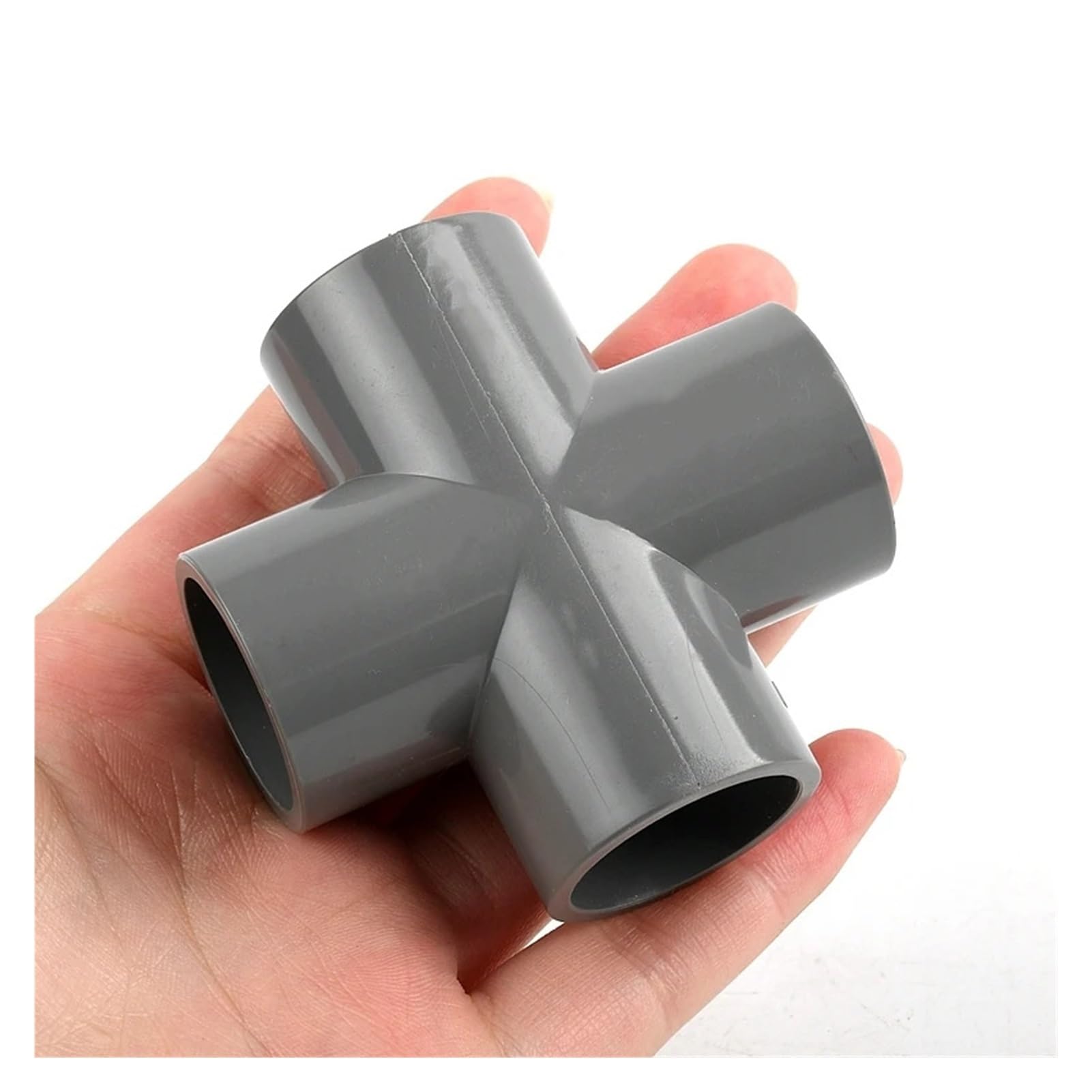 1/5 pezzi ID 20/25/32/40/50 mm connettori a croce a 4 vie for irrigazione da giardino, adattatore industriale for tubi dell'acqua, parti for acquari, giunto for tubi(I.D 50mm,5 pieces)