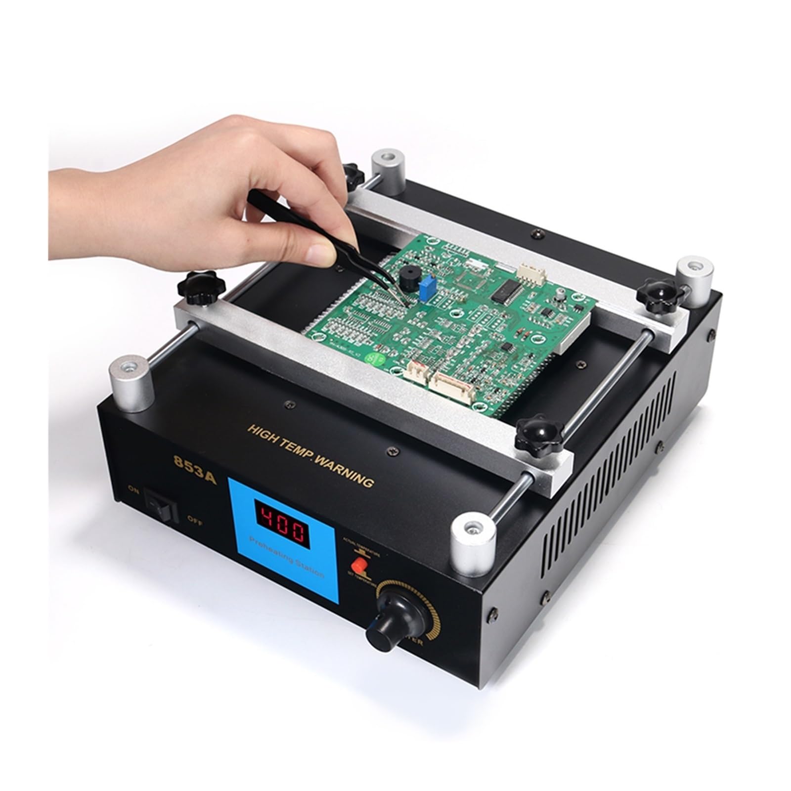 853A cyfrowa stacja lutownicza z podgrzewaniem wstępnym High Power 50Hz ESD stacja lutownicza BGA PCB rozlutownica podgrzewanie IR Rozlutowanie elektroniczne