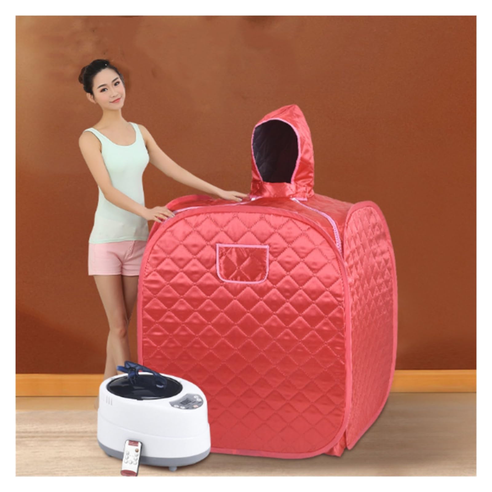 Koc do sauny, sauna, przenośna sauna do domu, Przenośny nerator pary składany namiot do fumigacji do domowego SPA schudnąć wyszczuplanie ciała dla jednej osoby lub dwóch osób Przenośna konstrukcja do
