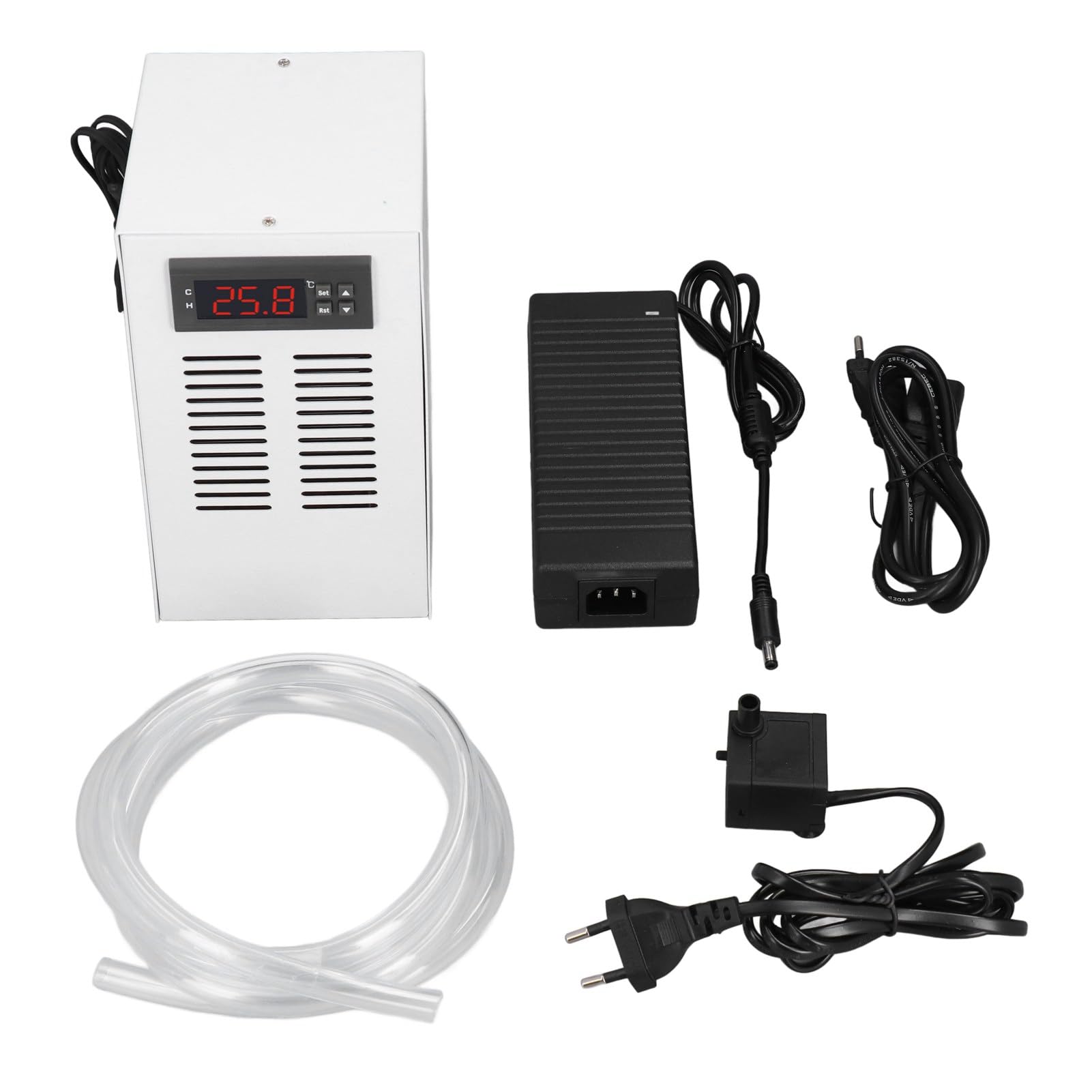 Acuario Chiller 72W 20L Enfriador de Tanque de Agua con Operación Tranquila y Enfriamiento Rápido, Ideal para Acuaristas (Enchufe de la UE)