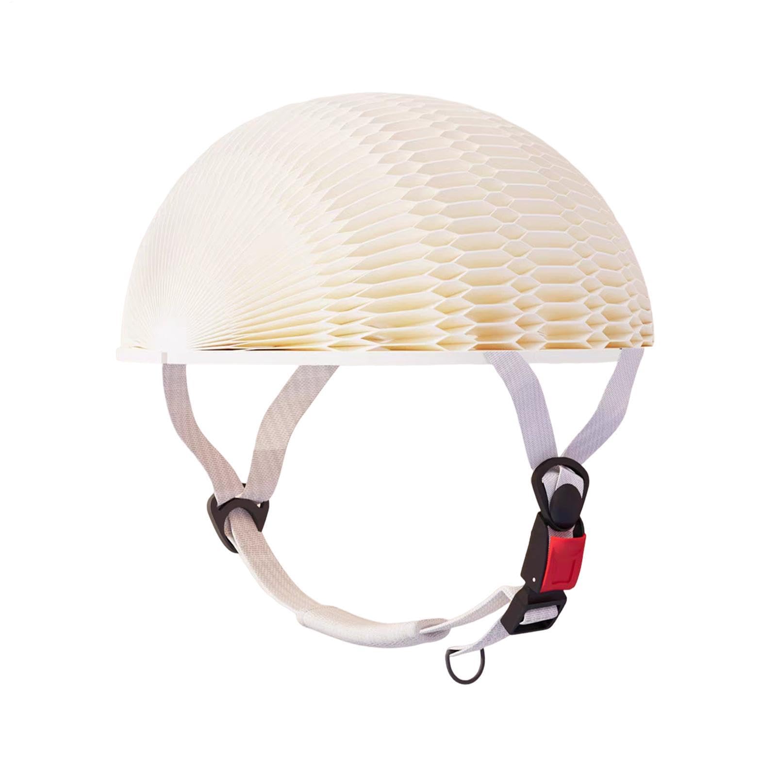 Casco da bici | Cappello di carta pieghevole portatile | Caschi per adulti con sottogola regolabile | per bicicletta, strada, ciclismo, attività all'aperto, spiaggia, escursionismo, pendolarismo
