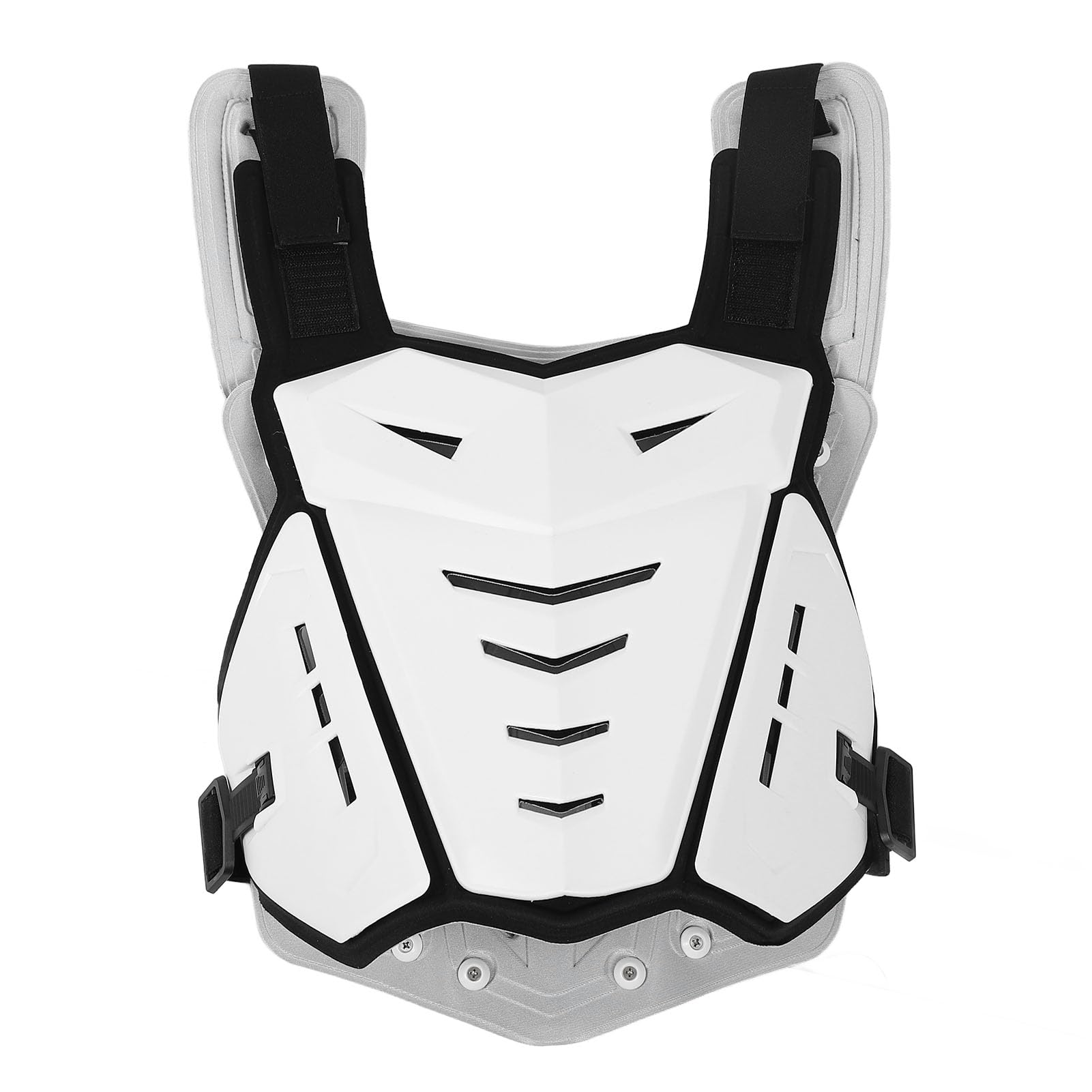 Rüstungsweste, Brust-Rückenschutz, PE-Schale, Stoßdämpfende, Leichte, Verstellbare Reitweste mit Weichem Baumwoll-Innenfutter, Ideal für Dirtbike und Mountainbike