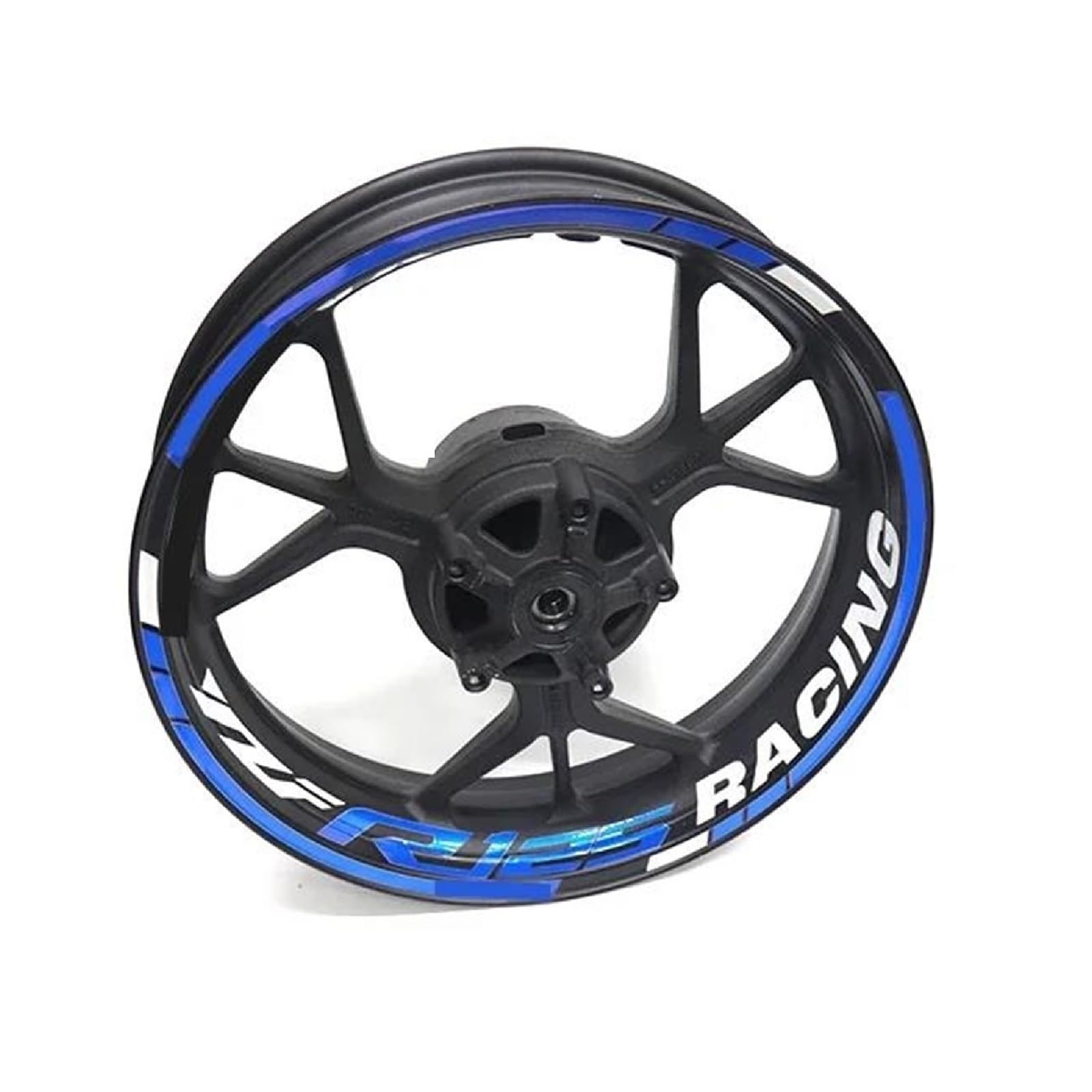 Motorcycle Wheel Stickers Night Reflective Decorative Rim for Yamaha YZFR125 YZF R125(Style 4)