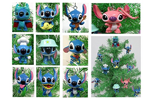 Lilo and Stitch Mini Christmas Tree Ornament Set - 2.5