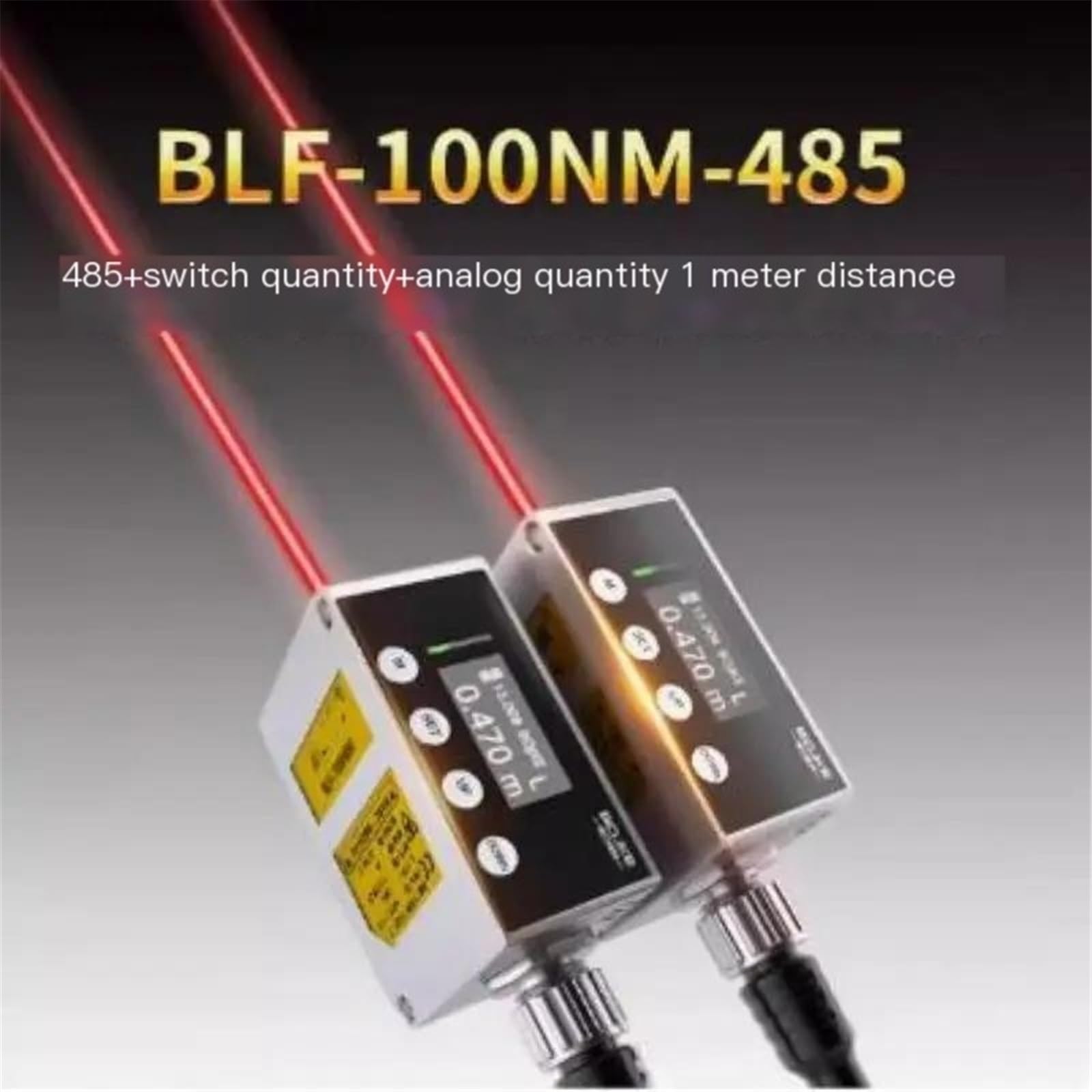 1 szt. długi odstęp od 1 do 50 m, czujnik odległości, fotoelektryczny przyrząd pomiarowy, RS485, analogowy (BLF-500NM-485 5 m)