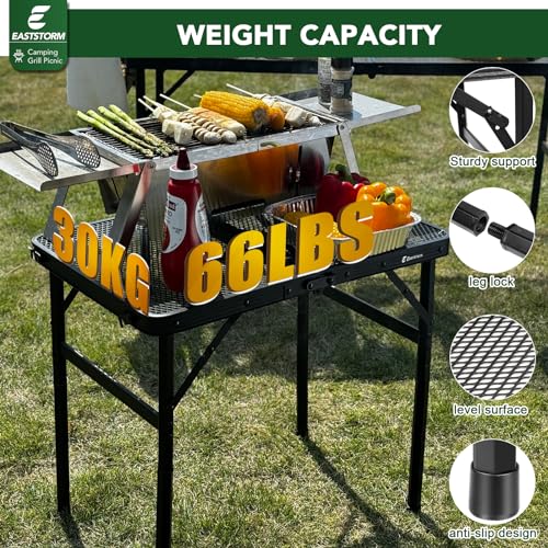 Small-Folding-Table-Easy-for-Storage-Compact-and-Portable-Picnic-Table-for-Grill-Outdoor-Camping-Garden-Patio-Dining-BBQ-Party-Market-2Ft-Small-Black
