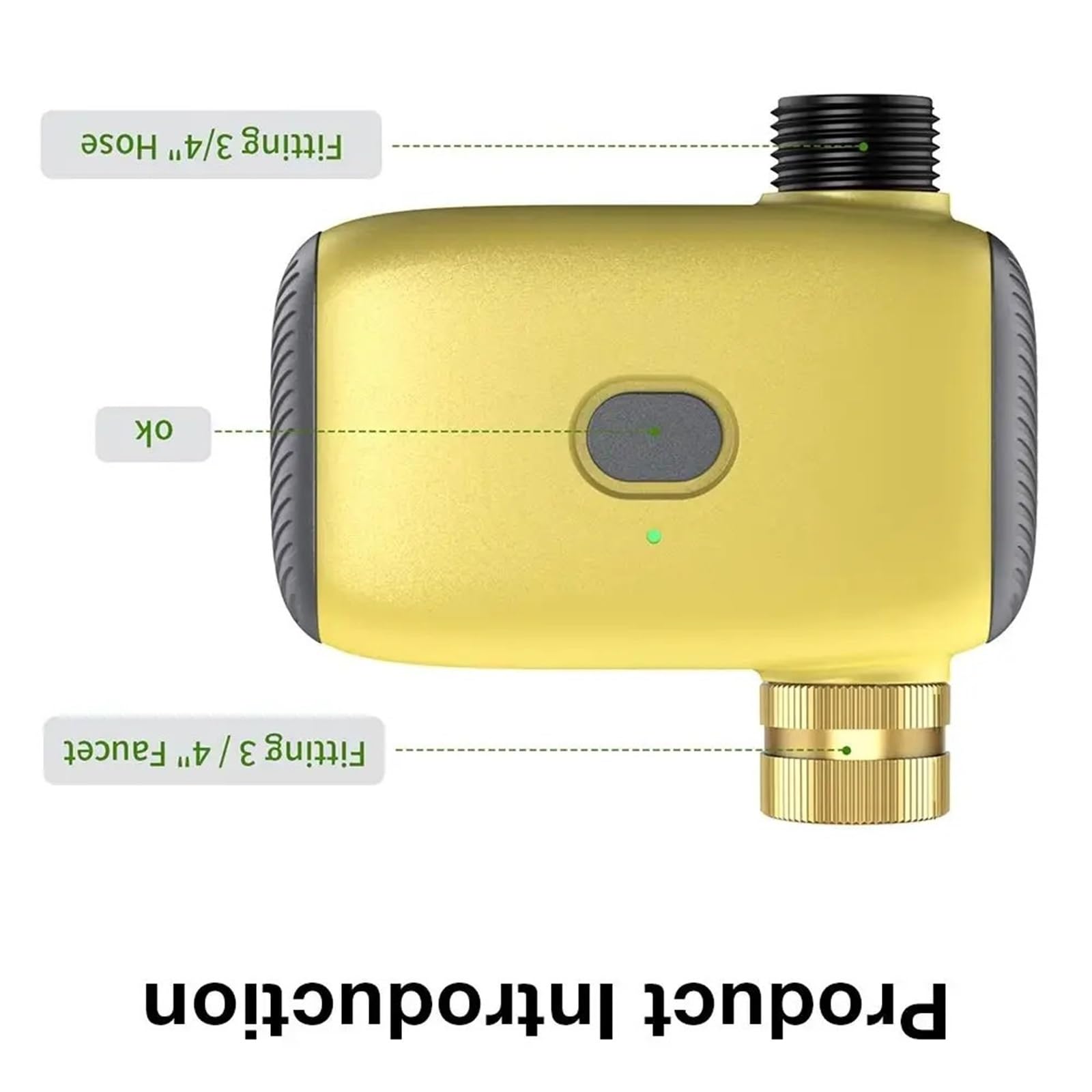 Timer automatico for irrigazione da giardino, di irrigazione con ritardo for pioggia, programmatore for tubo flessibile da rubinetto for giardino esterno