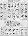 Old Time Butcher Shop - Black and White Laminated Beef and Pork Chart Poster