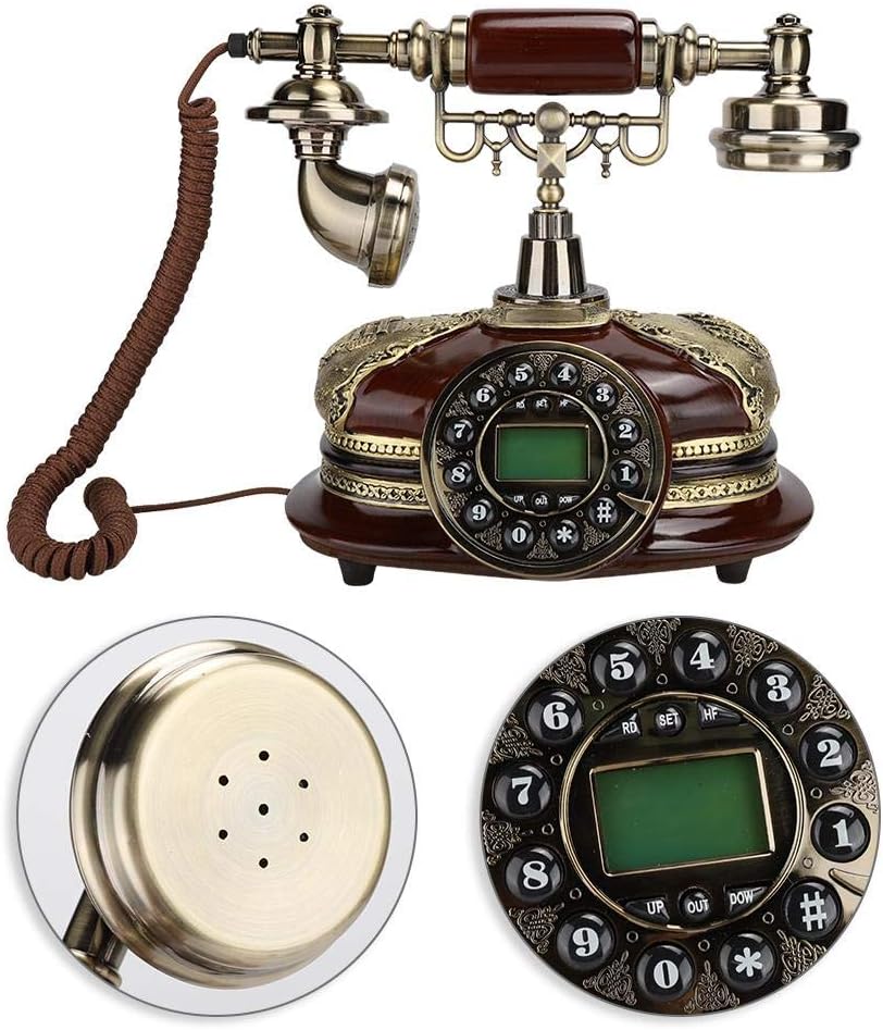 New Product Retro Landline Telephone, FSK/DTMF Dual System Vintage Desktop Phone European Style Phone with Caller ID Display for Home/Hotel/Office Decor Best Cyber Deals ๐ฅ Retro Landline Telephone, FSK/DTMF Dual System Vintage Desktop Phone European Style Phone with Caller ID Display for Home/Hotel/Office Decor