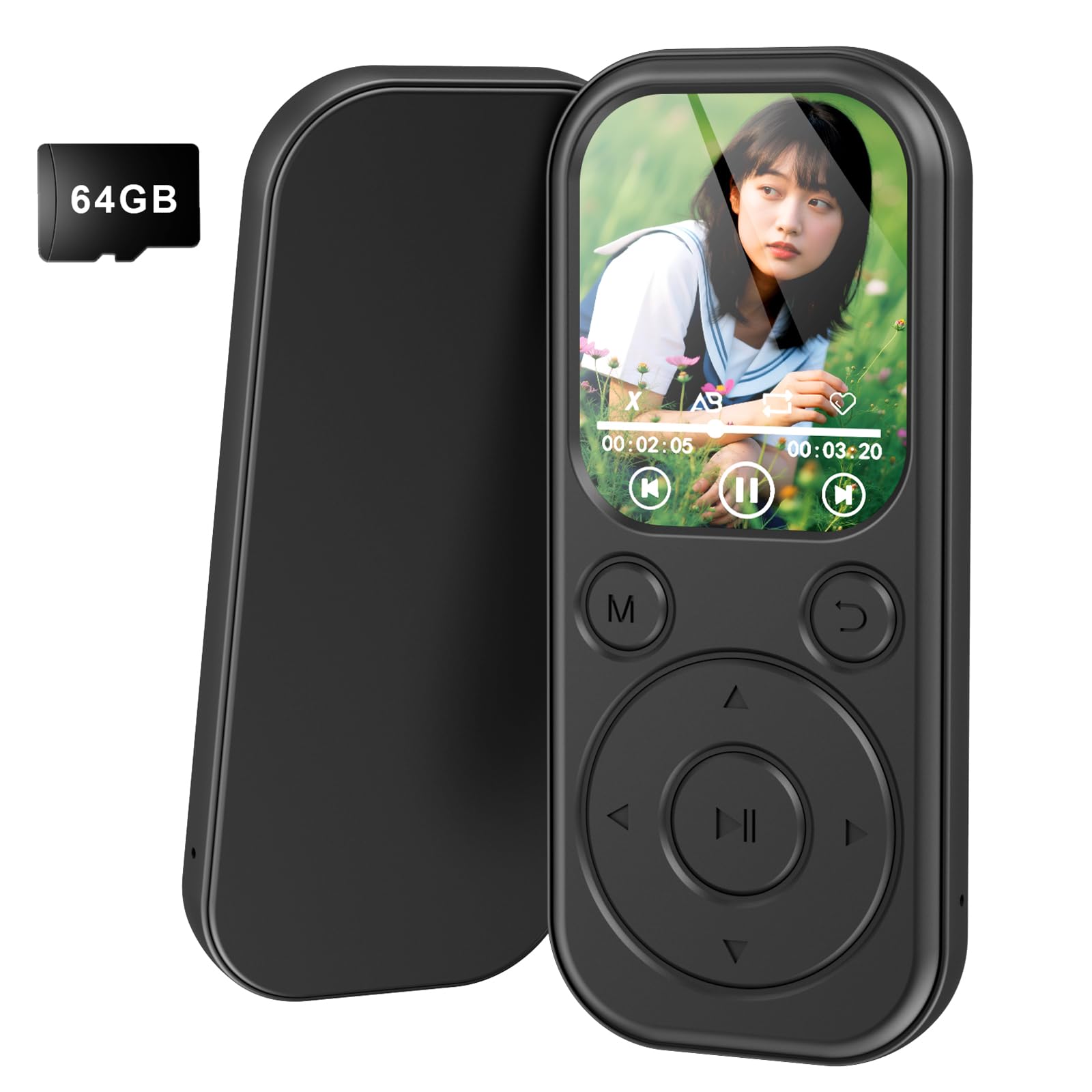 【2026新型人気 & 64GB内蔵 】MP3プレイヤー Bluetooth5.3対応 MP3 音楽プレイヤー デジタルオーディオプレーヤー 2.01インチ大画面 USB-C充電式 小型 軽量 楽プレーヤー 最大256GBまで拡張可能 SDカード対応 録音/電子書籍対応 ポータブルオーディオプレーヤー ランニングや学習に最適 日本語対応