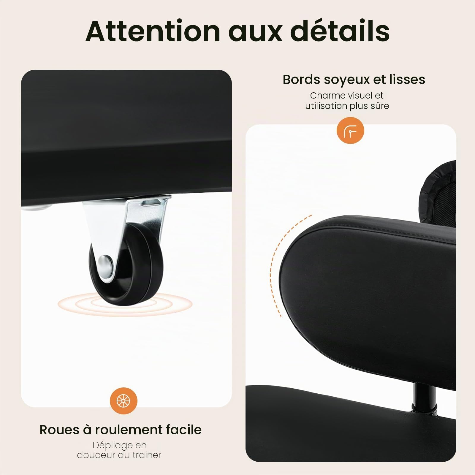 Écarteur pour jambes - Entraîneur mécanique pour fractionnement - Capacité de charge : 100 kg avec coussinets souples et manivelle, 180° - Écarteur professionnel pour les jambes pour ballet, yoga