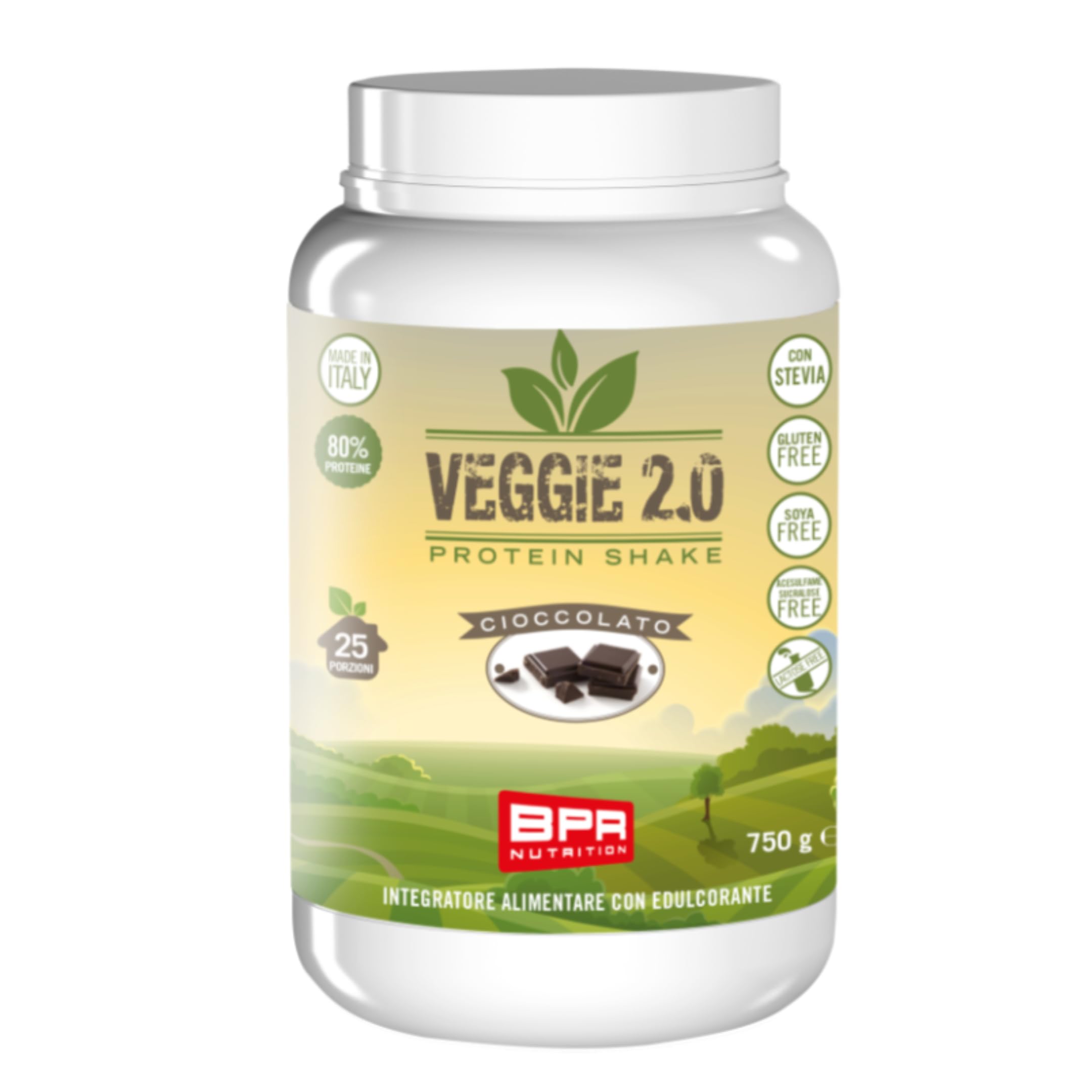 BPR NUTRITION VEGGIE 2.0 PROTEIN SHAKE 750 GR Cioccolato