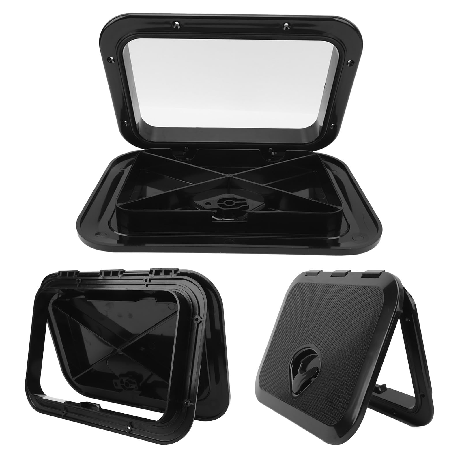 Marine Access Hatch - Marine Boat Deck Hatch - Boat Hatch Lid Deck Access Hatch & Lid - 10-5/8 X 14-3/4 / 270mm X 375mm - Opening Clearance: 7-1/2 X 11-1/2