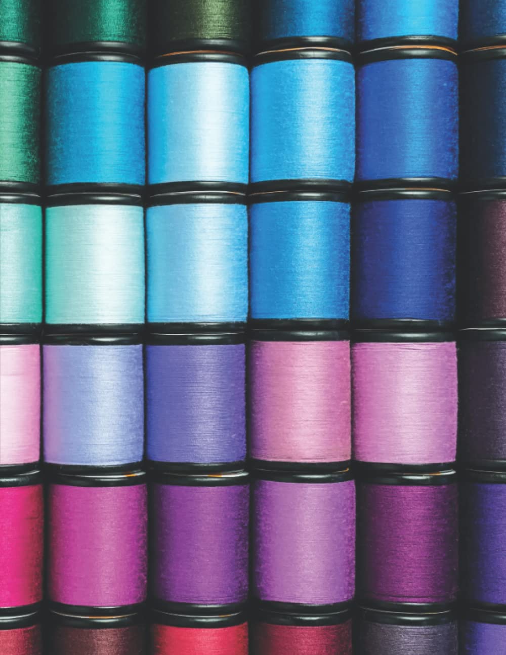 Threads: College-rule notebook for sewing enthusiasts, dressmakers, crafters, thread collectors • 8.5"x11"
