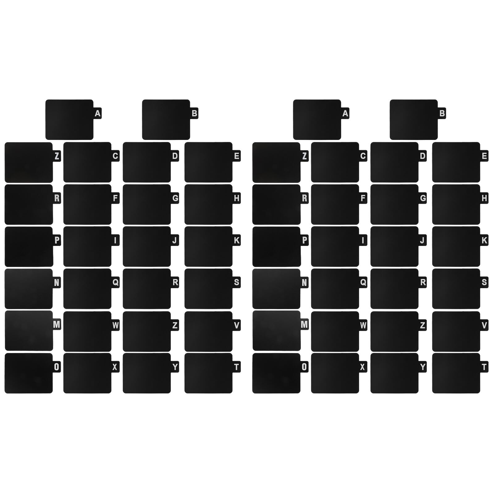 Separadores alfabéticos para discos vinilo, CD y organización de estanterías SHINEOFI A-Z 8