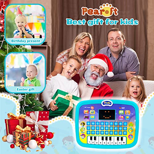 1 2 3 Year Old Boy Learning Toy,Educational Preschool Pad For Kids Boys Interactive Electronic Toy For 1-3 Year Old Baby Early Development Toy Gift For Boy Girl Kid 12M 18Month (Blue) #TOP5