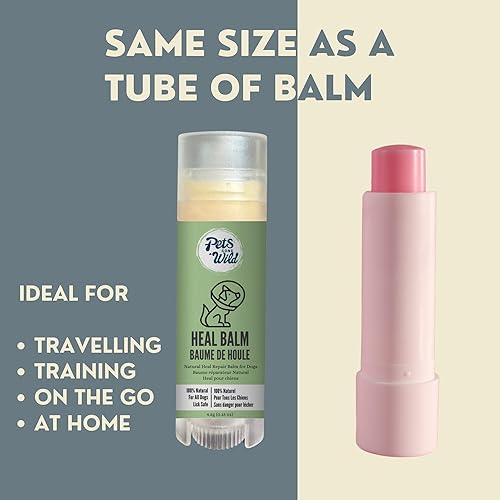 Miniatura 8 de Pets Gone Wild Kit de cuidado de perros  5 bálsamos curativos de tamaño de prueba para patas, nariz y piel, paquete de inicio para uso por primera