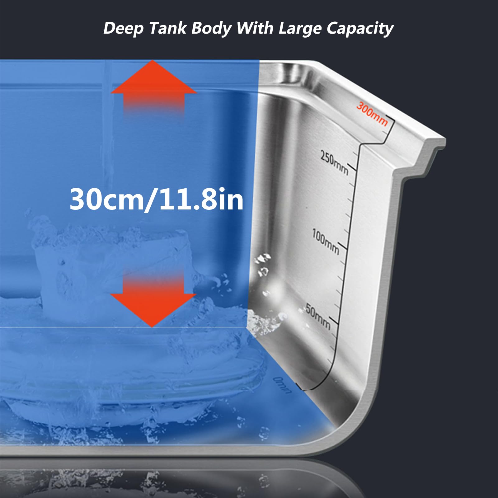 Cubo de fregona para interiores y exteriores, fregadero de fregona comercial, fregadero de fregona de montaje en suelo, lavabo de servicio de fregona de acero inoxidable, fregadero de