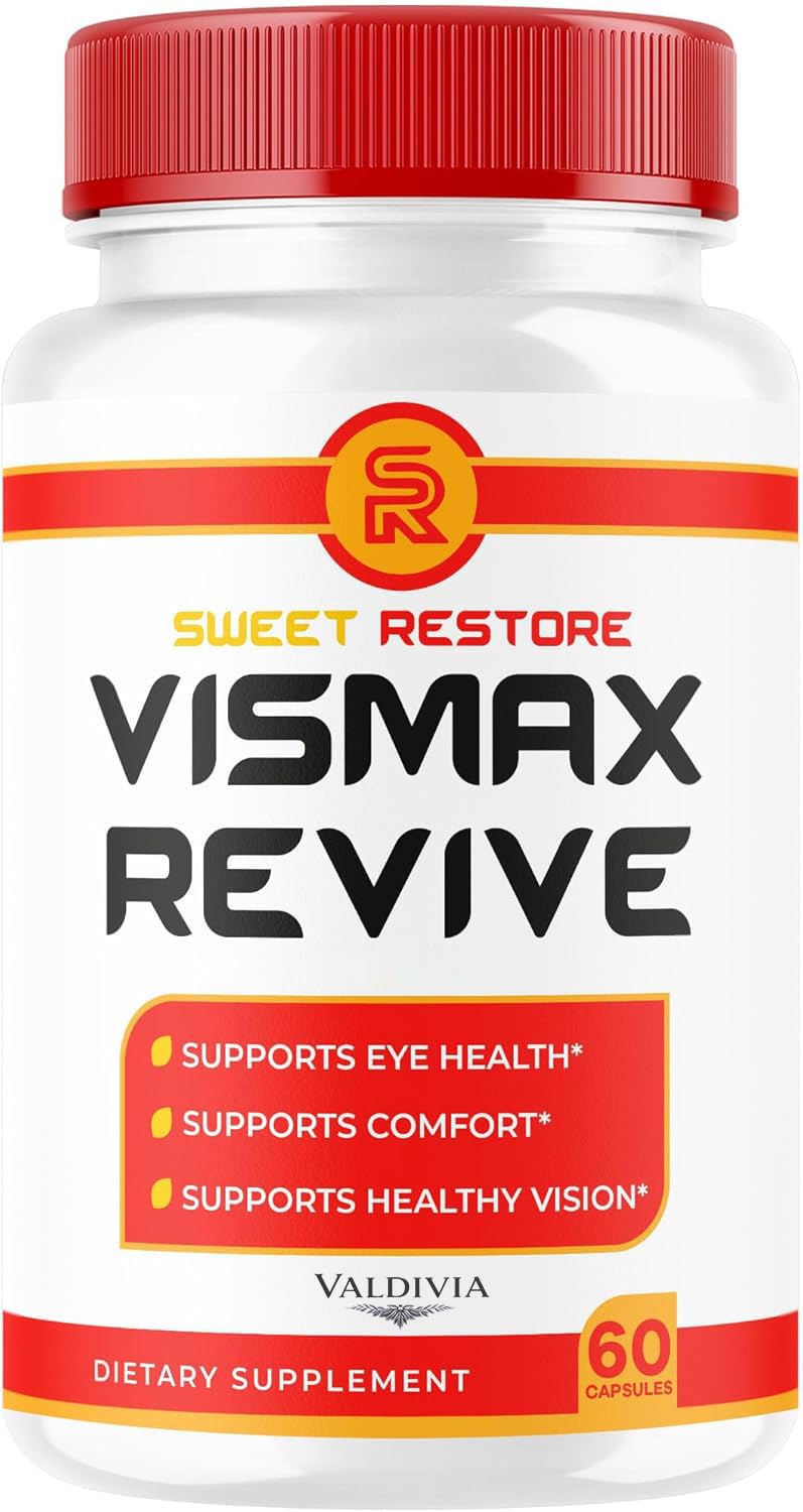Vismax Revive - Official VisMax Revive Support Eye Health & Vision Natural Premium Advanced Formula, VisMaxRevive Supplement Multivitamin for Overall Wellness, 60 Capsules for 1 Month