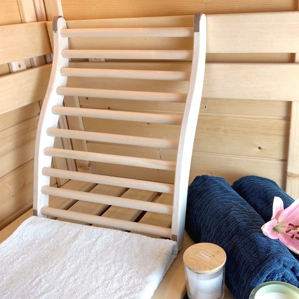 Sauna-Rückenlehne ergonomisch Lindenholz 50 cm von