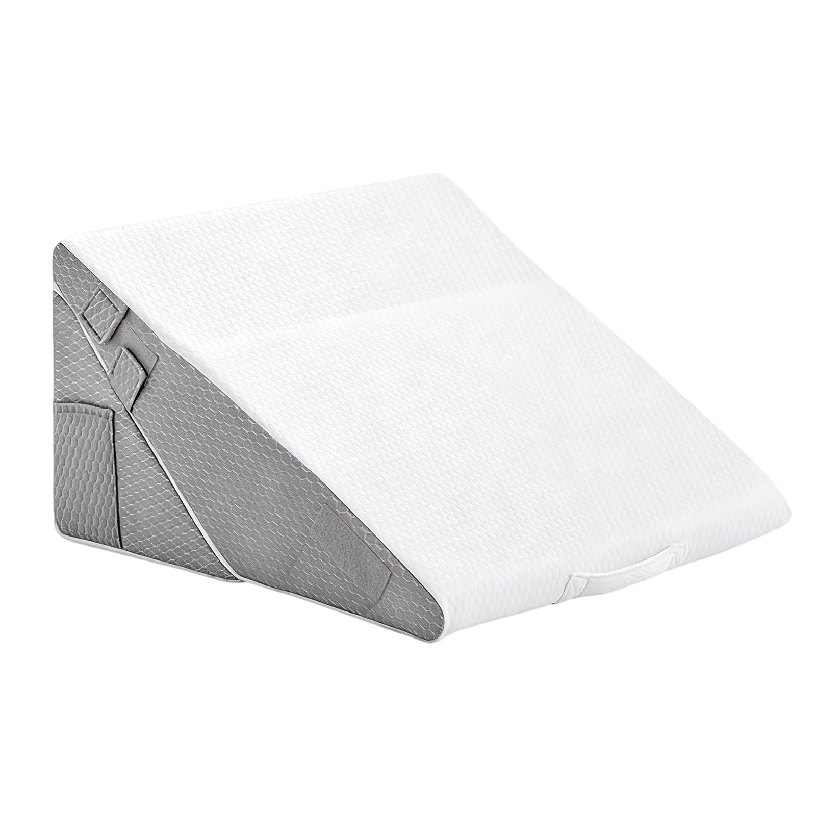 Cojín de espuma viscoelástica de 56 x 56 x 30 cm, almohada de cuña ajustable para reflujo ácido, ronquidos, recuperación postoperatoria, alivio del dolor de espalda y cuello, ideal para leer y