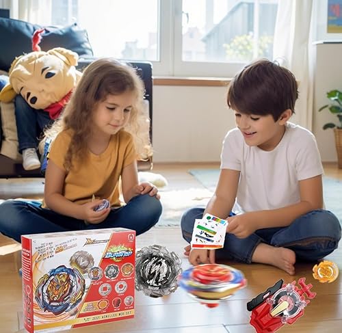 Miniatura 2 de Zest Aquiles Blade Juguetes para niños Bey Battle Burst Battling Tops Juego Sparking Launcher Bae Blades Set Left and Right String Launcher Play