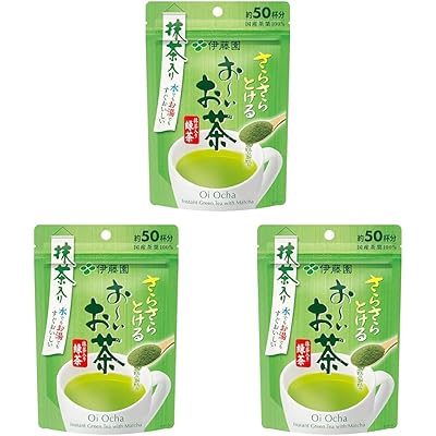 伊藤園 おーいお茶 抹茶入り緑茶 粉末 40g チャック付き袋タイプ (× 3)