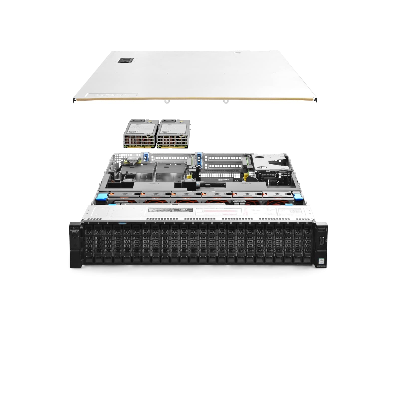 Dell PowerEdge R730xd Server 2X E5-2630v3 2.40Ghz 16-Core 64GB RAM (Renewed)