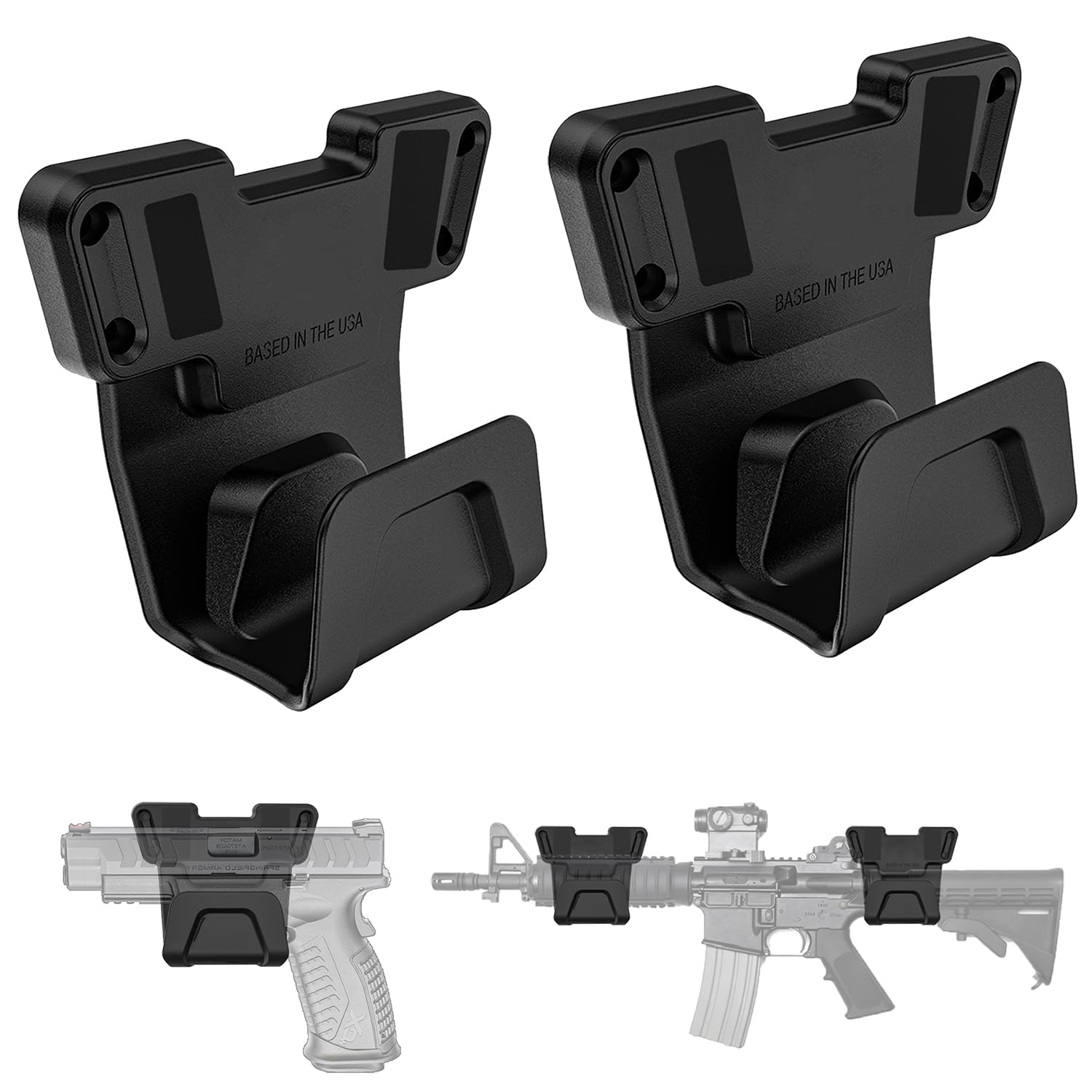 Bntyok Magnetic Car Rack Tigger Guard Mount Heavy Duty Car Handgun Magnet Concealed Tactical Holder Gun Holder for Vehicle with Magnet for Revolver Handgun, Shotgun, Rifle, Pistol