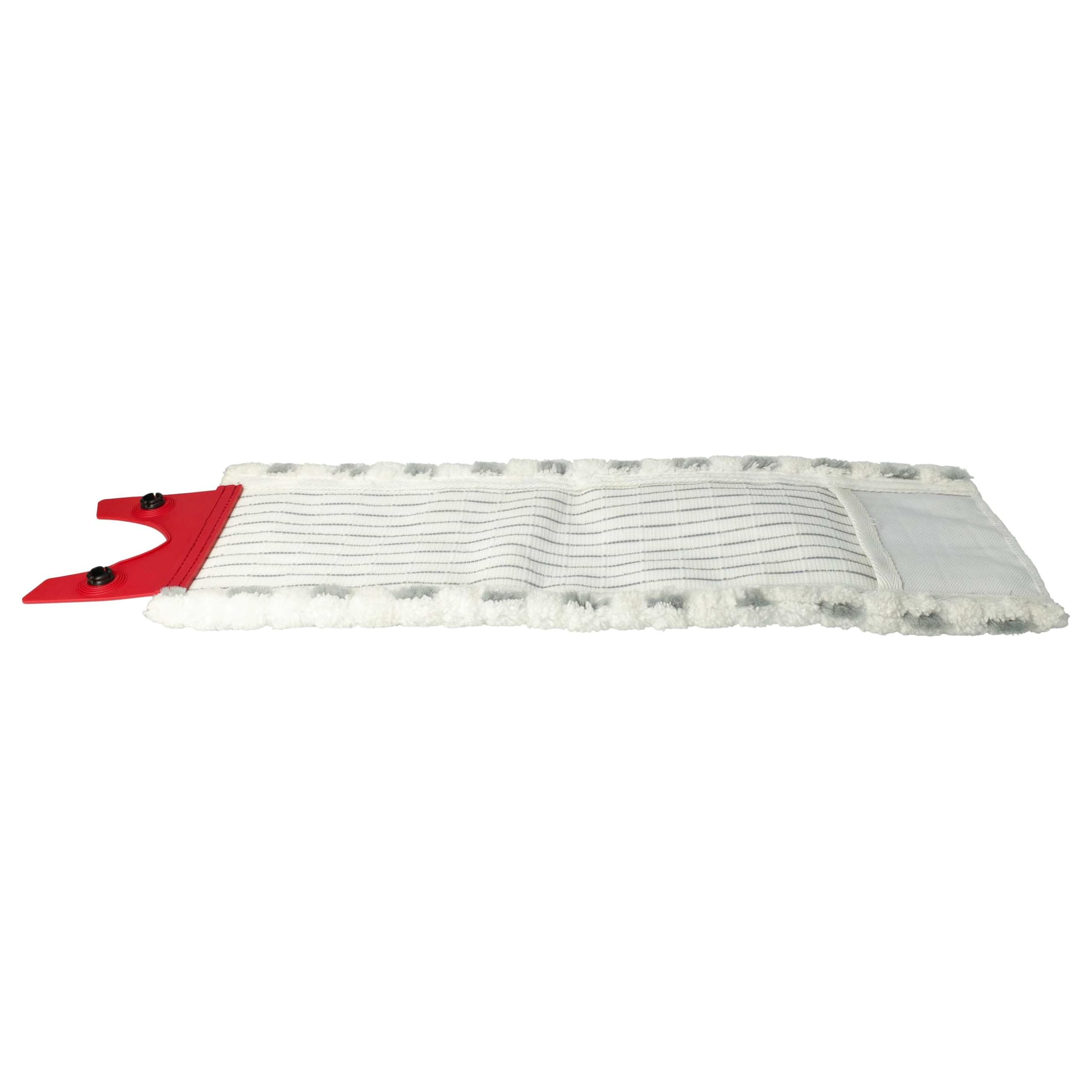 vhbw 10x Cabezal fregona Compatible con Vileda 1-2 Spray fregona - Repuesto, Microfibra, Gris/Blanco