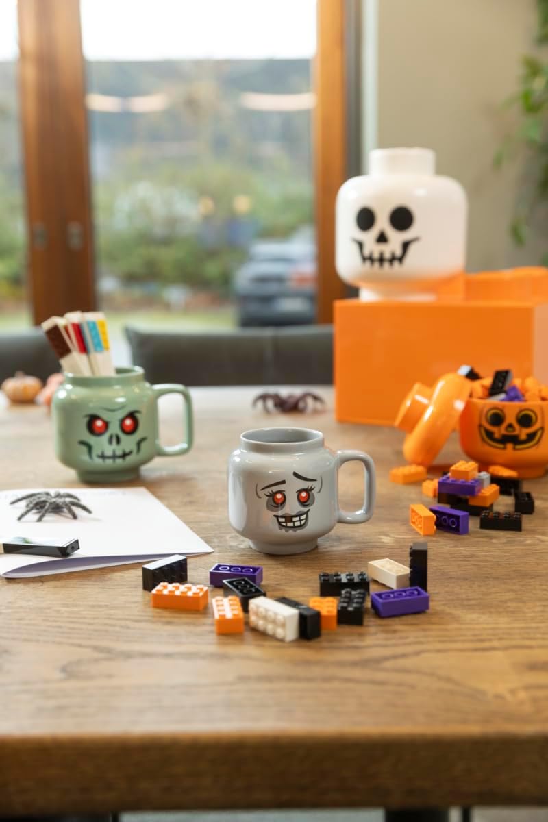 Room Copenhagen Lego Zombie Mug - 530 ml,Fun and Durable Ceramic Cup for Coffee or Tea, Dishwasher Safe Gift for Kids, Adults and Collectors