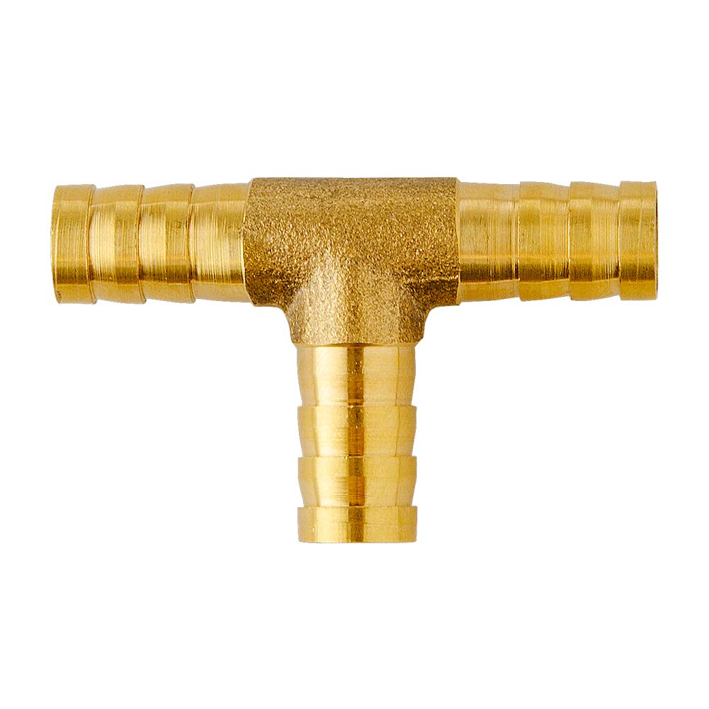 Exсluѕіvе Dіѕсоunt 60% Prісе Quickun Brass Barb Fitting Tee, 1/2 x 1/2 x 1/2 ID Hose Barb, Branch Tee 3 Ways Barbed Hose Fitting Adapter Splicer Joint Union