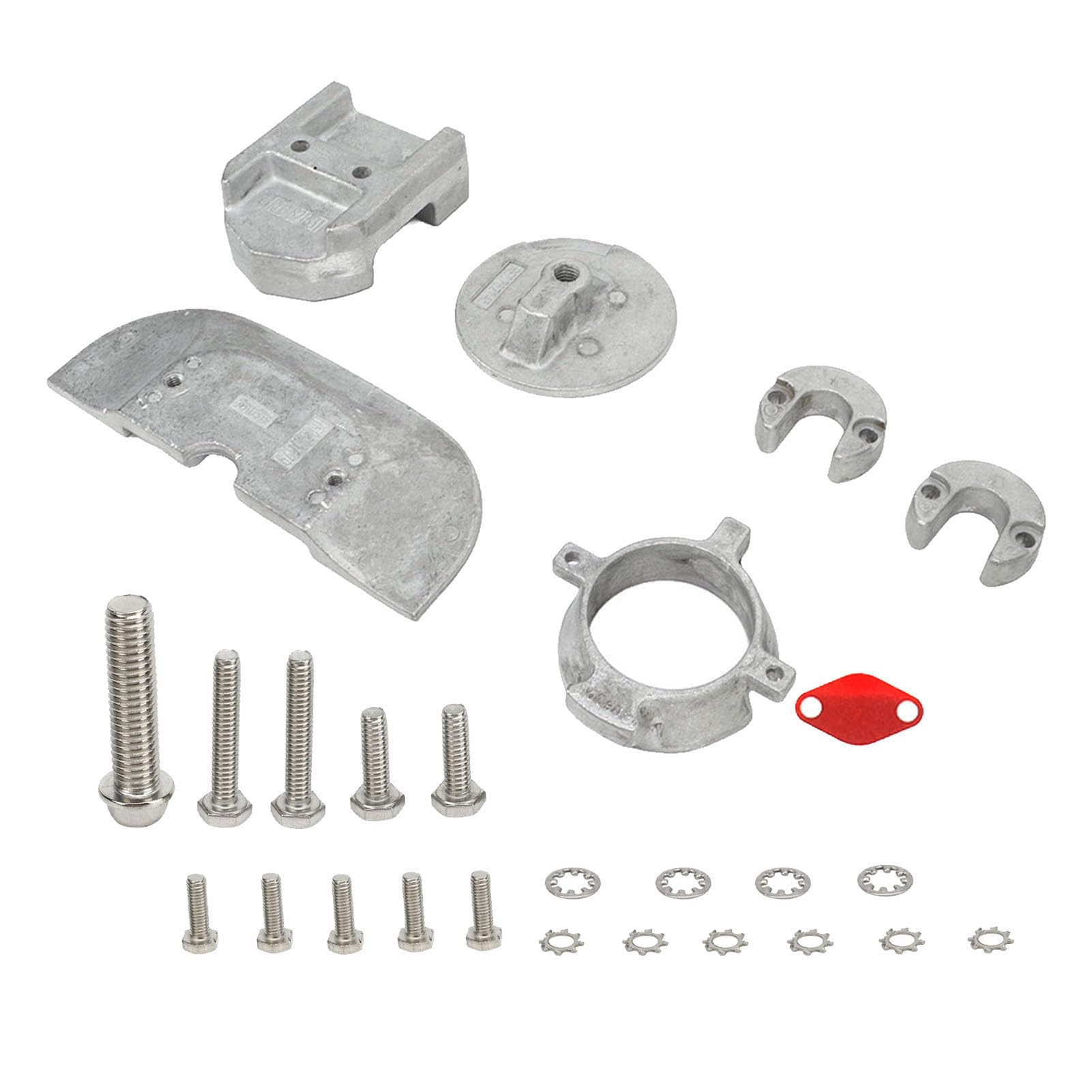 Qqmora Aluminium-Anoden-Kit 888756Q01 Hochfester, Rostfreier Marine-Anodenschutz für Mercruiser Alpha 1 Generation 2 Z-Antriebe von 1991 Bis Heute