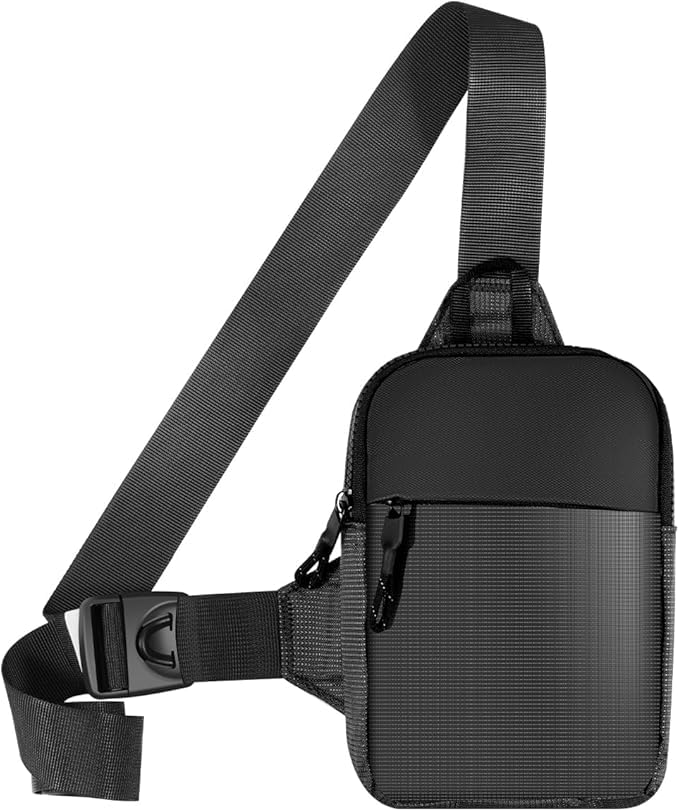 Sling Bag Crossbody Bag Small Waterproof Chest Bag Soft Sling Backpack for Travelling Hiking Running Cycling-image-6