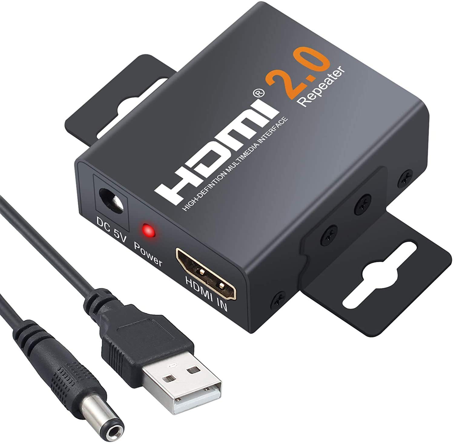 MICROWARE 2160P 3D 4K HDMI Signal Repeater Extender Booster Adapter Over Signal HDTV 60 Meters Lossless Transmission-image-8