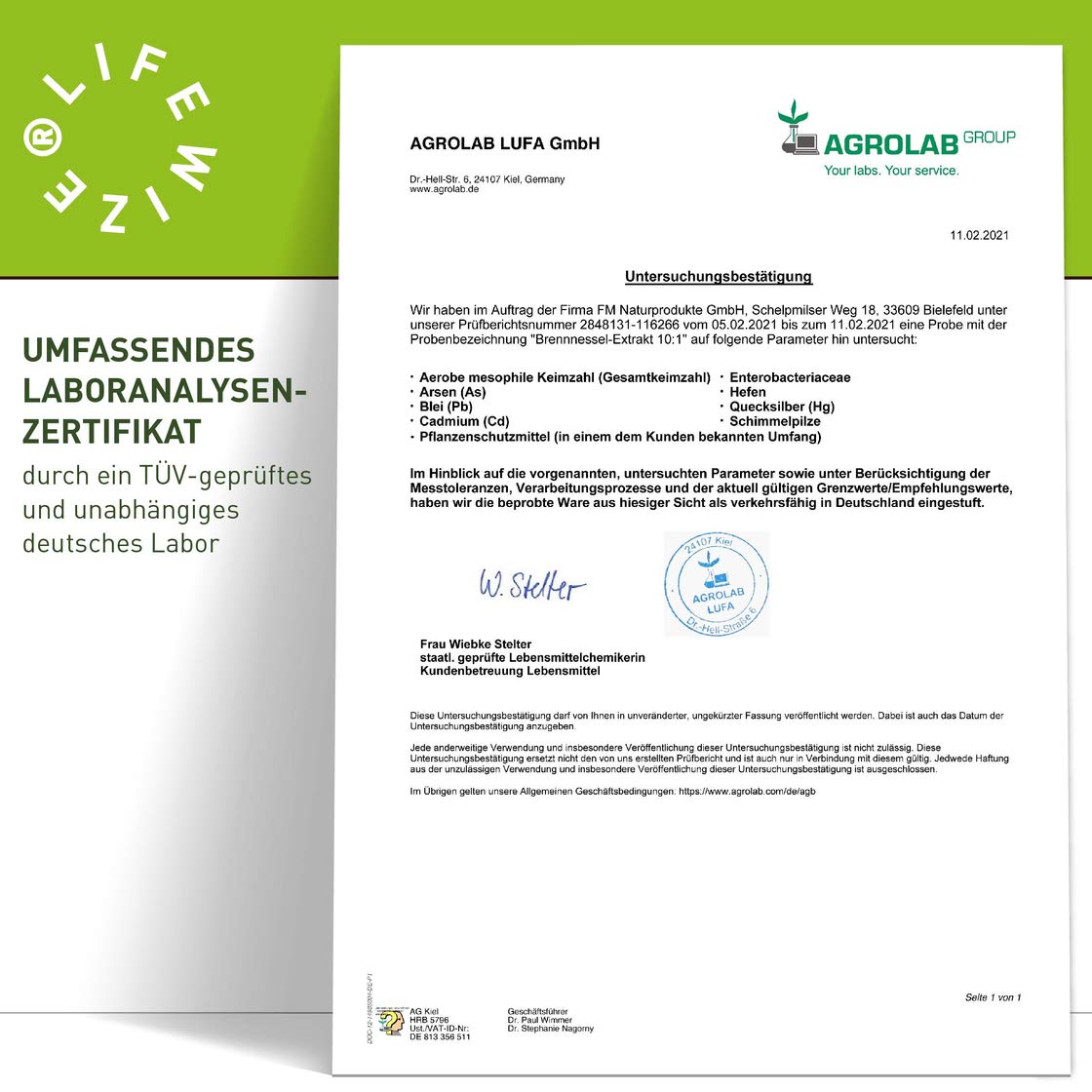 LifeWize® 180 Brennnessel Kapseln - Brennesselkapseln zur Entwässerung - 900mg reiner Brennessel Extrakt 10:1 (Verhältnis) je Tagesdosis - Vegane Alternative für Entwässerungstabletten - Laborgeprüft