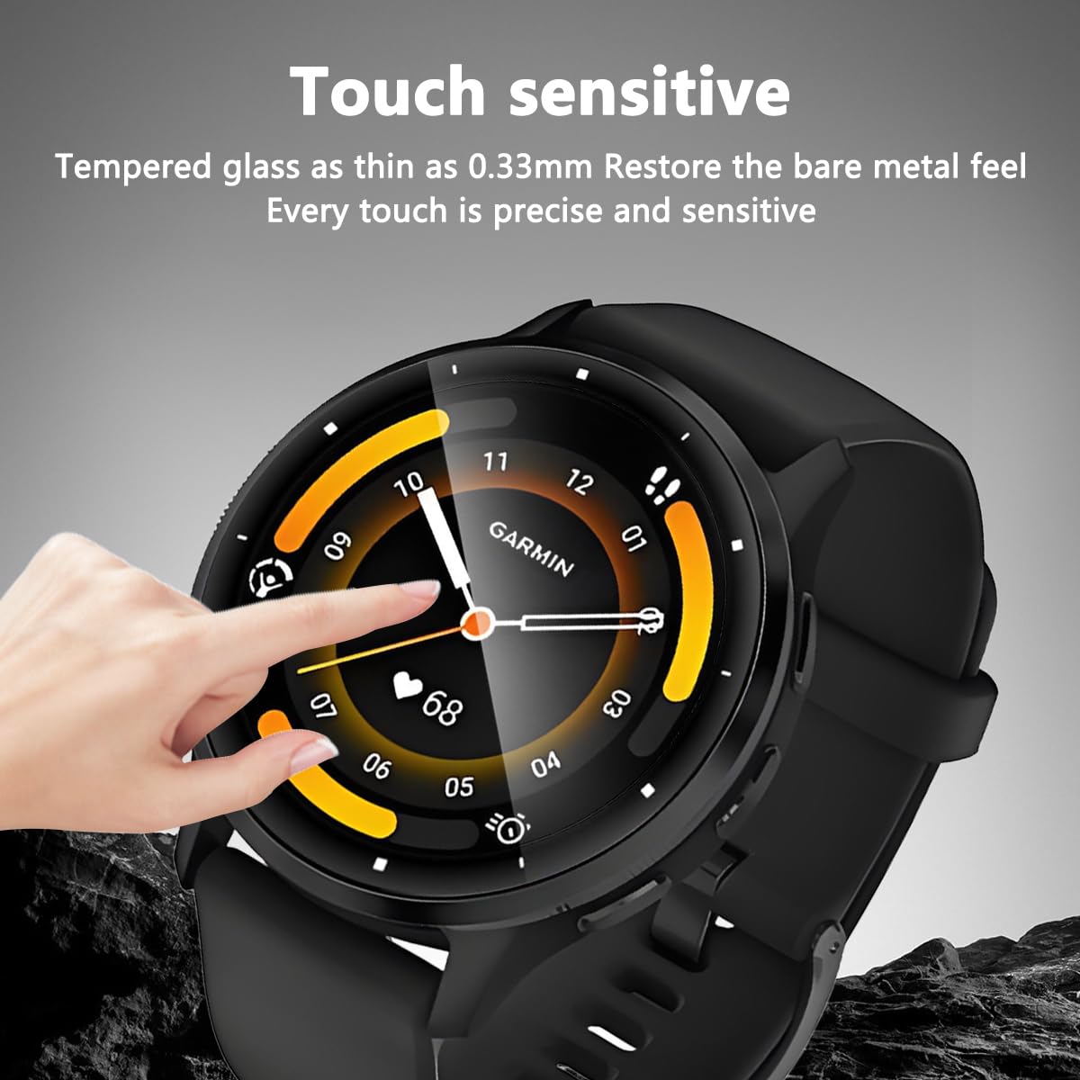 Pellicola protettiva in vetro temperato per Garmin Venu 3s, 2