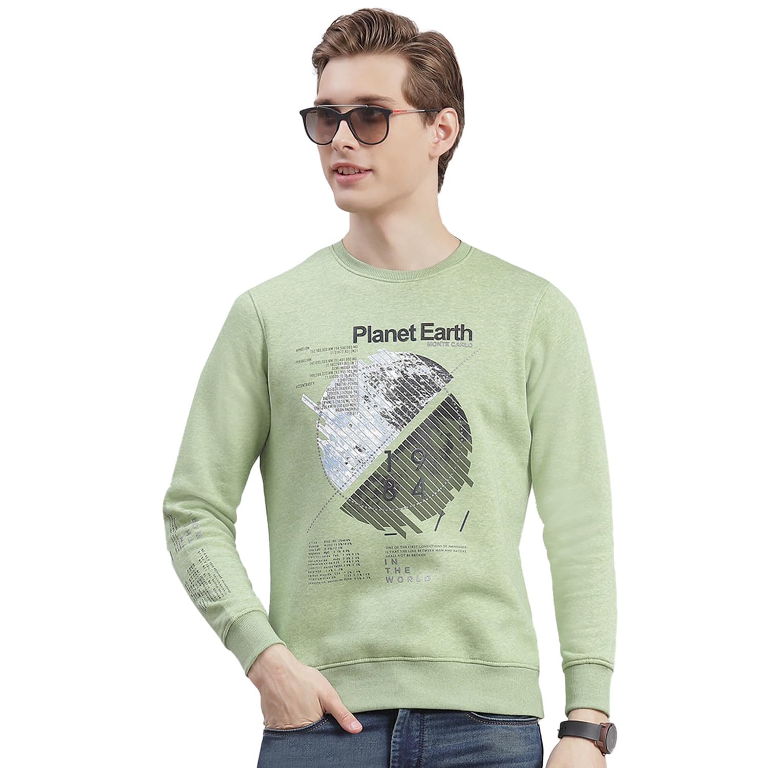 monte carlo Men's Cotton Blend Crew Neck Printed Sweatshirt-picture-22