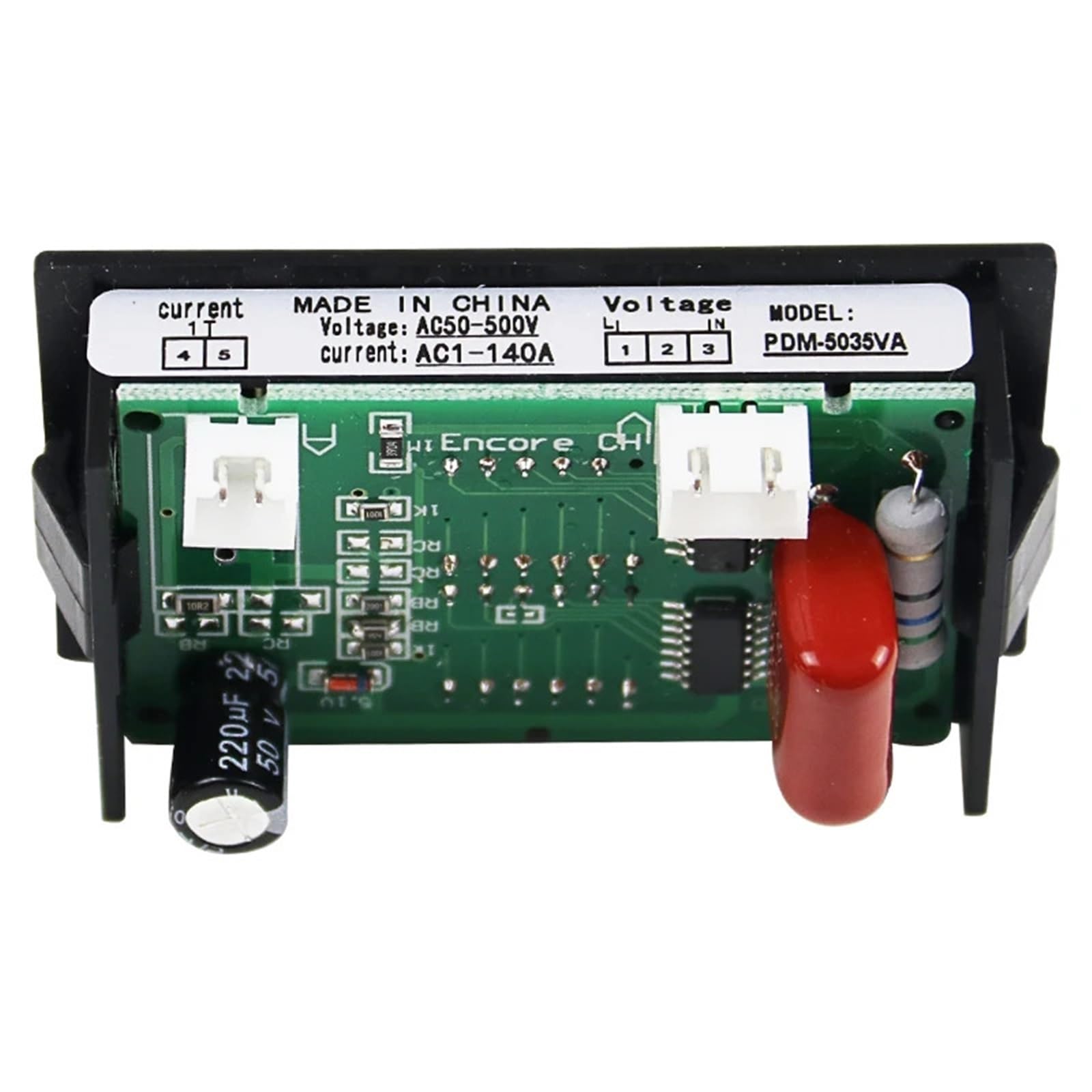 voltímetro, Medidor de voltaje digital doble LED PDM-5035VA AC50-500V D85-5035VA 1 unidad