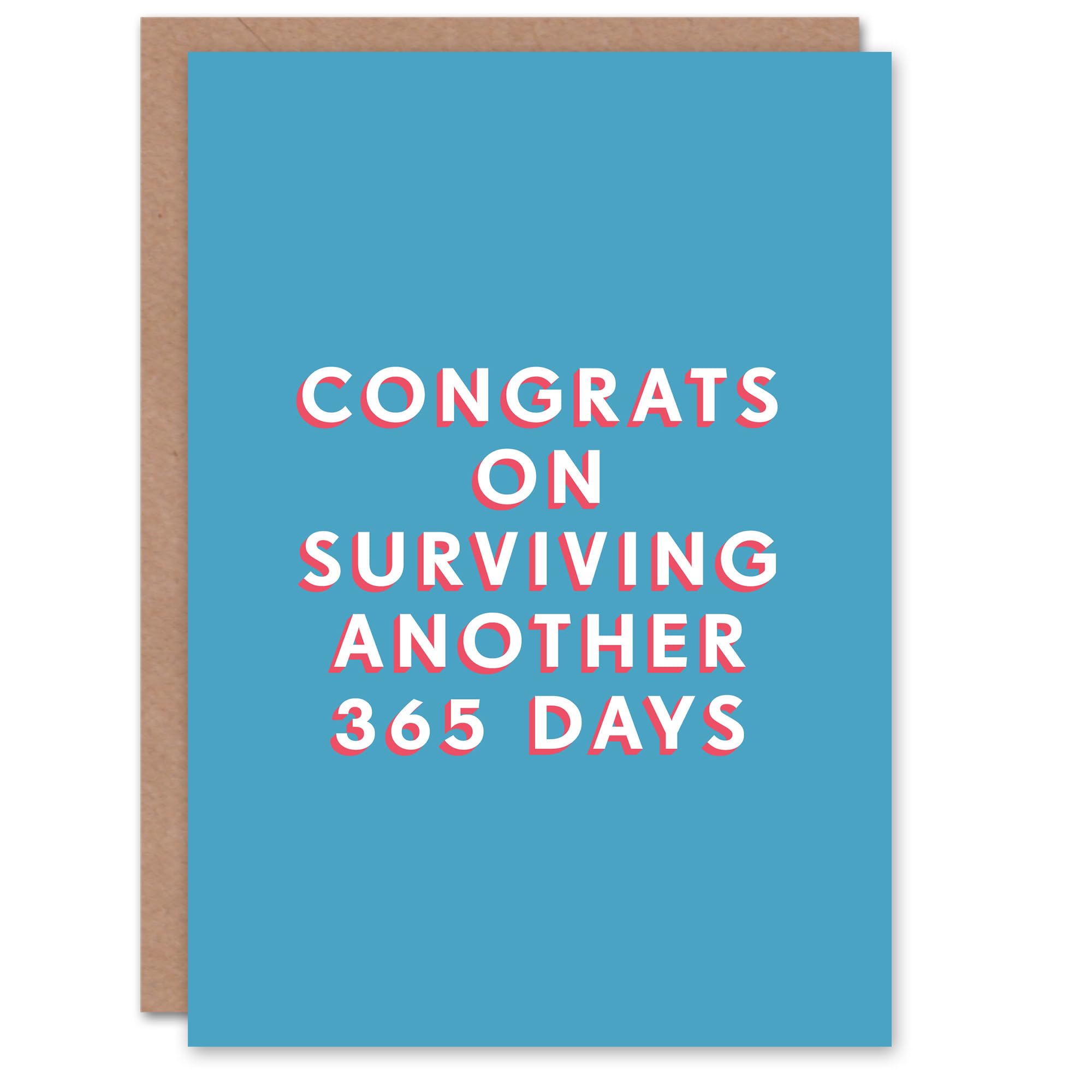 Artery8 Men's Birthday Card Blue Funny Greeting Card
