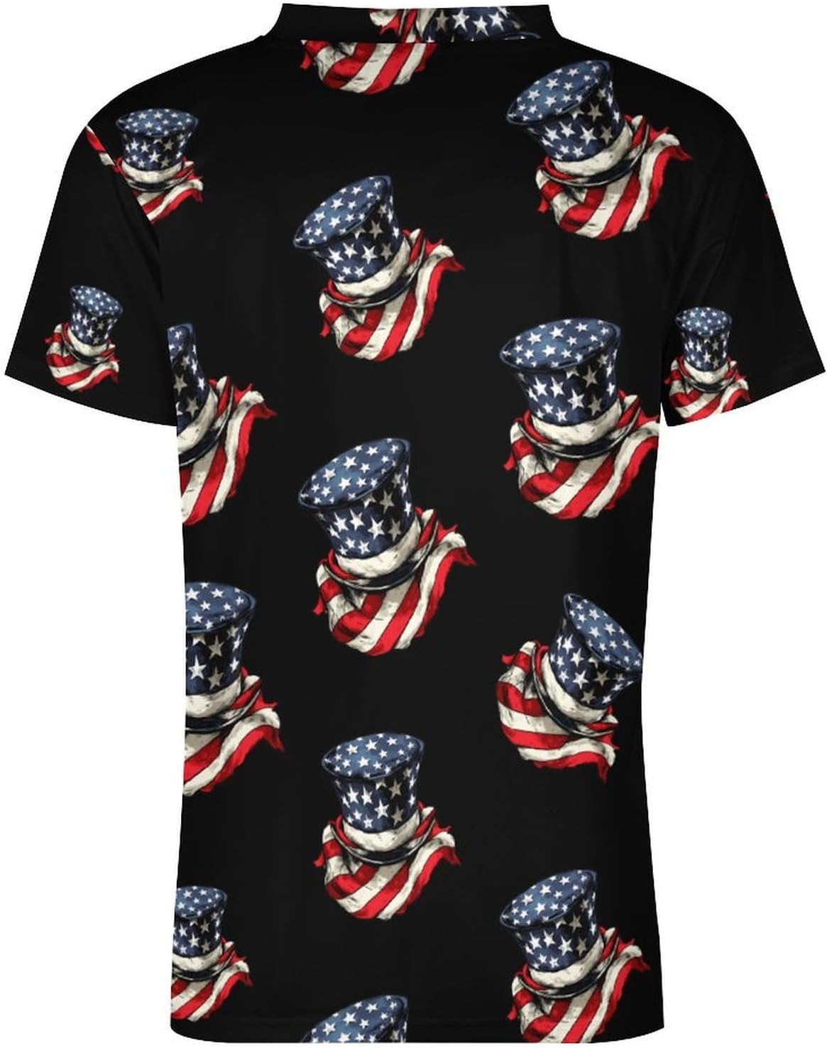 U.S.A. Flag Scarf Top Hat Soccer Jersey Football Shirt Athletic Sports T-Shirt Personalized for Men Women