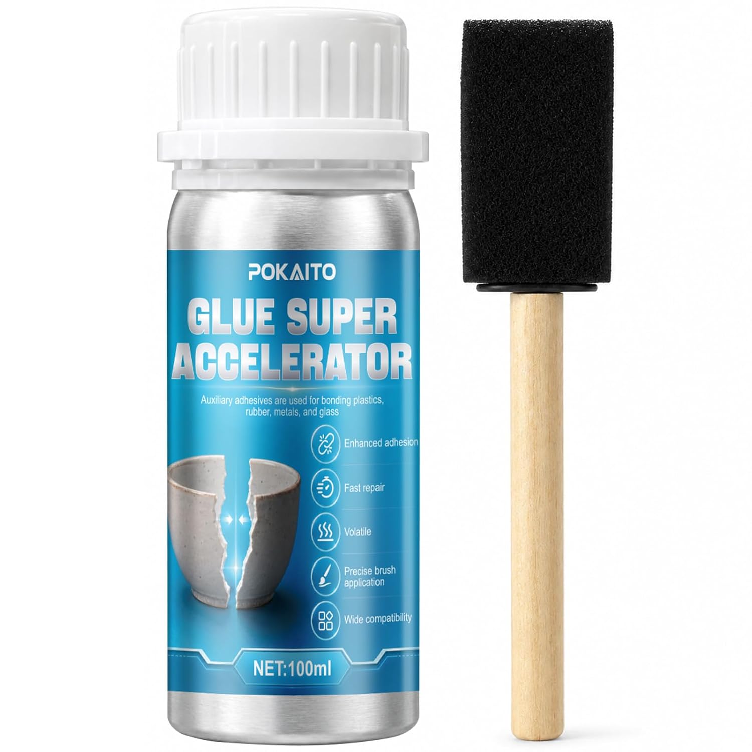 CA Glue Accelerator, Instant Bond Super Glue Accelerator, 100ML