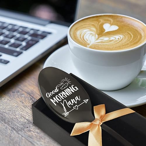 Miniatura 2 de Cuchara para abuela de buenos días, regalos para la abuela de nieta, nieto, nietos, divertido regalo de café para abuela, abuela, nana, regalos del