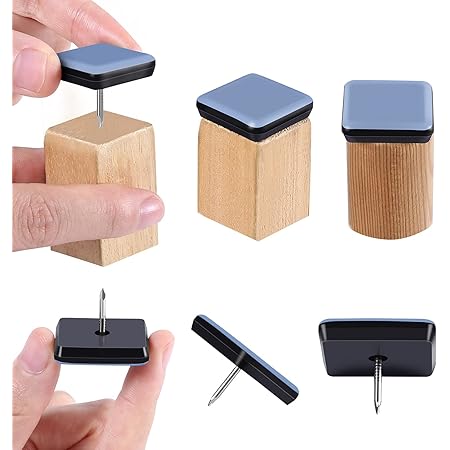 3/4" Nail On Furniture Sliders (24 Pack) - FURNIGEAR Heavy Duty PTFE (Teflon) Chair Leg Slider - View #4