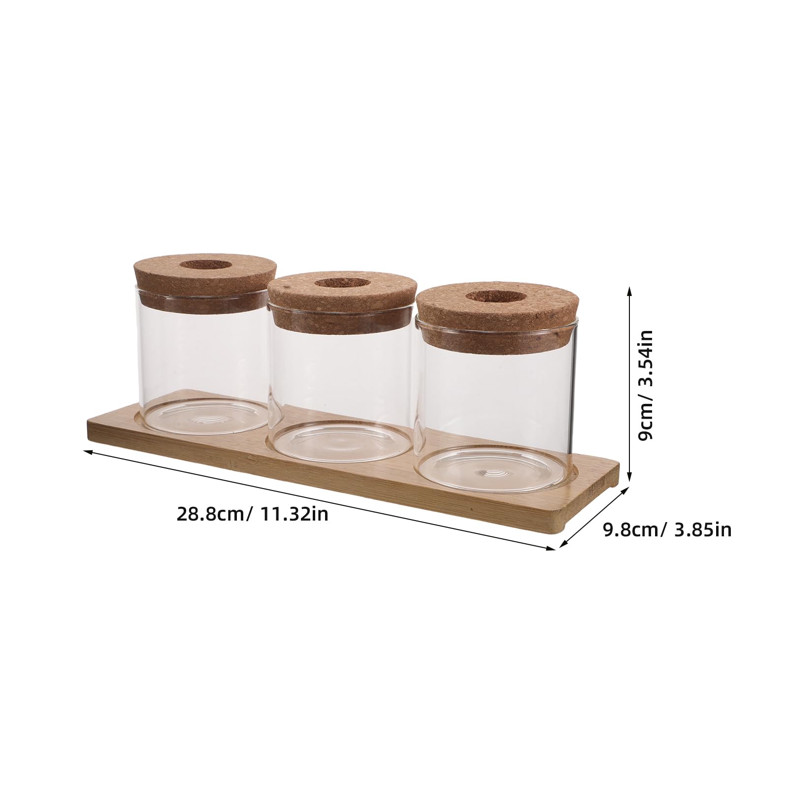 BESPORTBLE Pot Hydroponique en Verre 8x8 Cm avec Couvercle Perforé et Support Triple, Vase de Propagation d'eau pour Succulentes, Terrarium de Jardin D'intérieur, Station de Bouturage