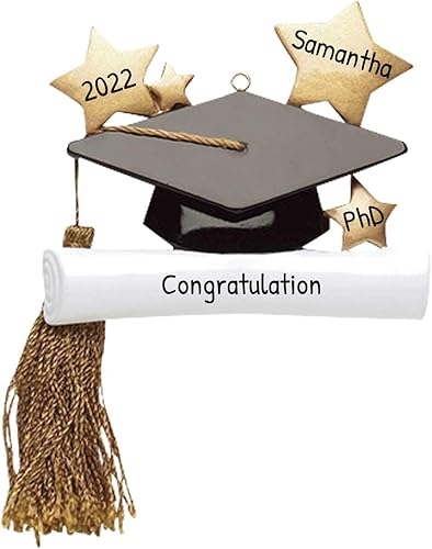 Adorno de graduación personalizado 2024  Adornos de recuerdo 2024, adorno de Navidad de graduación 2024, borla 2024, decoraciones de graduación 2024